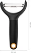 Нож для чистки с поперечным подвижным лезвием Fiskars Functional Form (1016122) - изображение 2