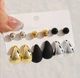 Набор сережек "Fashion Jewelry", 3 цвета - изображение 3