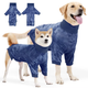 Пижама/попона для собак Derby Professional Dog Recovery Suite, Blue, S - изображение 1