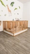 Детская деревянная кровать-манеж от Busy Wood «Оазис» с высокими бортиками, 200×90 см, Натуральное дерево+Белый - изображение 3