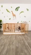 Детская деревянная кровать-манеж от Busy Wood «Оазис» с высокими бортиками, 200×90 см, Натуральное дерево+Белый - изображение 5