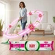 Вологі рушники (серветки) для миття підлоги Fairy power wipes Lilyum (з додаванням квітки лілії і соди, білого оцту підходить до Swiiffer швабри) 50 листів 20 x 30 см - зображення 7