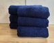 Набор турецких махровых однотонных полотенец Zeron 6 штук 50х90 Dark Blue плотность 500 г/м2 - изображение 2