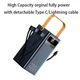 Павербанк WUW 60000mAh 22.5W Павербанк WUW TUGII Y106 зі швидкою зарядкою PD/QC, Портативний зовнішній акумулятор, універсальні порти 4USB/Type-C, LED-дисплей, 4 вбудовані кабелі Lightning/Micro/Type-C/USB Чорний - зображення 4