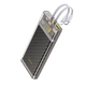 Павербанк Hoco 10000mAh 22.5W Павербанк Hoco J104 Discovery edition зі швидкою зарядкою PD та 2 вбудованими кабелями Type-C/Lightning, Портативний зовнішній акумулятор, універсальні порти Type-C/USB-A , LED-дисплей Сірий - зображення 1