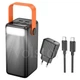 Комплект Павербанк Borofone BJ66B 60000 mAh 22.5W та Мережевий Адаптер Hoco CS22A Value 30W Type-C to Type-C Павербанк із швидкою зарядкою Borofone BJ66B Magnifico Портативний акумулятор зовнішній акумулятор 2USB/Type-C Чорний - зображення 1