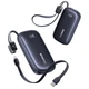 Павербанк Baseus 10000mAh 22.5W Павербанк Baseus EnerFill FC21 Qpow 3 Ultra зі швидкою зарядкою, Портативний зовнішній акумулятор, порти USB/Type-C/Lightning, LED-дисплей, кабель Type-C to Lightning (E0027L00) Чорний - зображення 2
