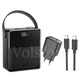 Комплект Павербанк Remax FP-1 100000 mAh 27W та Мережевий Адаптер Hoco CS22A Value 30W Type-C to Type-C Павербанк з ліхтариком Remax FP-1 Портативний зовнішній акумулятор, 2Type-C/4USB/1micro-USB/1Lightning Чорний - зображення 1