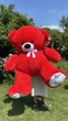 Мягкая игрушка BigMishki плюшевый мишка Томми 180 см красный - изображение 1