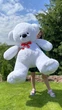 Мягкая игрушка BigMishki плюшевый мишка Томми 180 см белый - изображение 1
