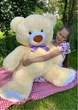 Мягкая игрушка BigMishki плюшевый мишка Томми 150 см Бежевый - изображение 2