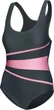 Купальник слитный для женщин Aqua Speed Swimsuit STELLA LADY 62964 темно-серый, розовый Женский 42 - изображение 1