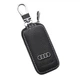 Чехол ключа Audi черный кожаный (ключница) - изображение 1