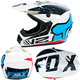 Мотошлем кроссовый FOX V2 Series - White/Blue/Red (Размер XL) - изображение 5