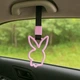 Цурикава зайчик playboy розовое с черным ремешком (японский поручень JDM) - изображение 3