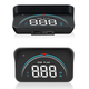 Автомобільна проекція швидкості HUD M8 на лобове скло через OBD2 білий колір цифр - зображення 4