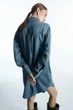 Сукня жіноча COS oversized denim mini shirt dress 1209430001 40 Синій - изображение 5