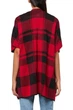 Пончо Tommy Hilfiger 46/48(L/XL) Красно-черная клетка (133930) - изображение 3