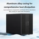 Зовнішня кишеня Blueendless DB3502F Метал USB 3.0/2 для HDD 3.5" Dark Grey - зображення 13