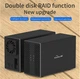 Зовнішня кишеня Blueendless DB3502C RAID Метал USB 3.0 для HDD 3.5"/2 Black - зображення 14