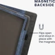 Обложка чехол с подставкой и ремешком для руки kwmobile Bookstyle Stand Handstrap для PocketBook 1042 InkPad Eo Dark Blue / Dark Grey - изображение 6
