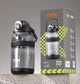 Спортивна пляшка TKK 2000 мл, Tritan (BPA-free), чорна. Ударостійка пляшка з трубочкою та ремінцем для фітнесу та тренувань - зображення 8