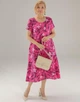 Жіноча сукня MOODO 114-6568G FUXIA L фуксія - изображение 3