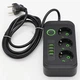 Удлинитель на 3 розетки, сетевой фильтр Power Socket с USB-C, 1.8 метра, Черный - изображение 6