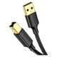 Кабель для принтера USB 2.0 AM/BM 5.0m US135 black Ugreen (10352) - изображение 1