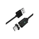 Дата кабель USB 2.0 AM to Micro 5P 1.0m Magnetic black Essager (EXCCXM-ML01) - зображення 1