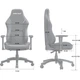 Крісло ігрове Anda Seat Luna Fabric Size L Black (AD18-44-B-F) - зображення 10