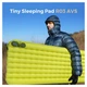 Туристический коврик Flextail Tiny Slleeping Pad R03 AVS самонадувний зелений (6975755966632) - изображение 5