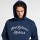 Мужское синее худи New Balance Athletics Relaxed League 50 (L) (MT51935NNY) - изображение 4