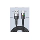 Дата кабель USB 2.0 AM to USB-C 0.5m 3A LED black Essager (EXCT-XCDB01) - изображение 9