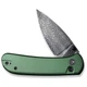 Нож Civivi Qubit, Green Aluminum, Damascus (C22030E-DS1) - изображение 5