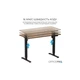Комп'ютерний стіл OfficePro ODE1260DW Dark Wood/Black (ODE1260DW) - зображення 8