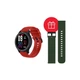 Смарт-часы 2E Motion GT2 47mm Black-red + ремінець зелений (2E-CWW21BKRD-WS) - изображение 1