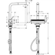 Смеситель Hansgrohe Aquno Select M81 , 21 см, чорний матовий (73836670) - изображение 4