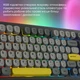 Клавіатура Ajazz AF98 Plus Wireless/Bluetooth/USB UA Black/Grey/Yellow (AF98-PLUS-BGY) - зображення 5