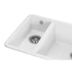 Мойка кухонная GRANADO Under top DOUBLE white (gr3405) - изображение 5