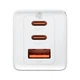 Зарядное Устройство Baseus GaN5 Pro 65W (2Type-С+USB) white + Кабель Type-C-Type-C 100W (1m) (CCGP120202) - изображение 5