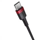 Кабель Baseus Cafule Type-C to Type-C PD2.0 100Вт 5A 20В 2 м Red-Black (CATKLF-AL91) - изображение 8