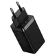 Зарядное Устройство Baseus GaN5 Pro 65W (2Type-С+USB) black + Кабель Type-C-Type-C 100W (1m) - изображение 5