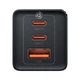 Зарядное Устройство Baseus GaN5 Pro 65W (2Type-С+USB) black + Кабель Type-C-Type-C 100W (1m) - изображение 6