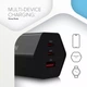 Зарядний пристрій Canyon HEXAGON 65 GaN 65W 2xPD 1xQC EU Black (CND-CHAHEX65B) - зображення 8
