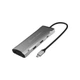 Концентратор J5create USB-C 9-in-1 2xUSB 3.2 + 2xUSB-C PD + 2xHDMI 4K + DisplayPort + SD/TF + RJ45 1000Mbps gray (JCD397-N) - зображення 2