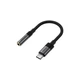 Перехідник USB-C to 3.5mm F 0.15m DAC audio black Acefast (6974316285281) - изображение 1