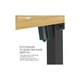 Комп'ютерний стіл OfficePro ODE1260LW Wood/Black (ODE1260LW) - зображення 7