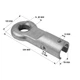 Зчіпна петля Knott Autoflex DIN 40 під дишло 50 мм 207770.002 - изображение 2