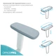 Офисное кресло OfficePro Balance OC550-W-DG-BL (OC550-W-DG-BL) - изображение 7